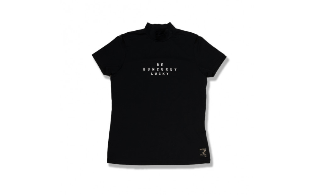 BUNCUREY　ゴルフウェア　半袖モックネック（BL23SS-02-508）ブラック／サイズ0