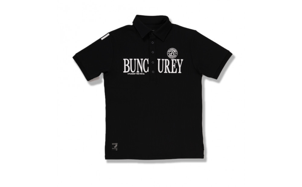 BUNCUREY　ゴルフウェア　半袖ポロシャツ（BM23SS-01-003）ブラック／サイズ4