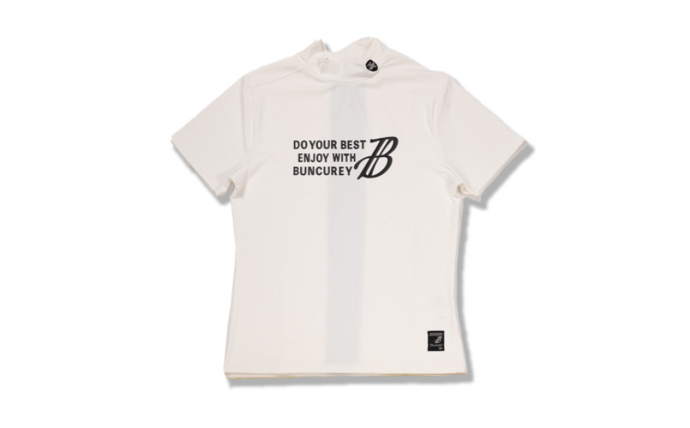 BUNCUREY　ゴルフウェア　バイカラー半袖モックネック（BM23SS-02-007）オフ／サイズ4