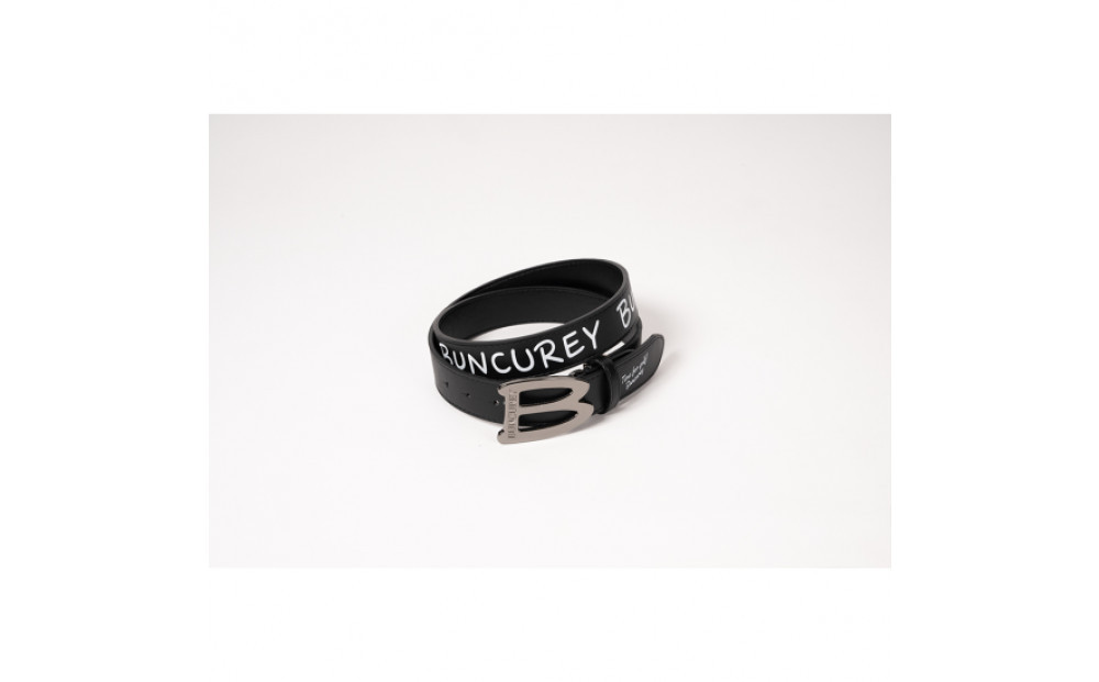 BUNCUREY　ロゴPTベルト（BM23SS-08-021）〈ブラック〉