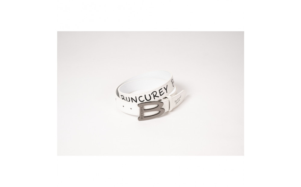 BUNCUREY　ロゴPTベルト（BM23SS-08-021）〈ホワイト〉