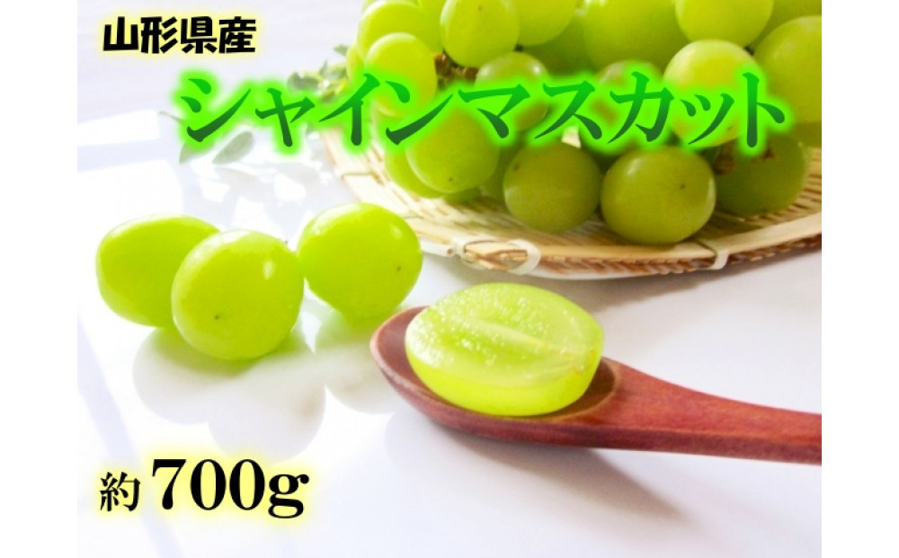 【先行受付】【2025年9月初旬頃より発送】★シャインマスカット★　秀品　約700g　(1～2房）