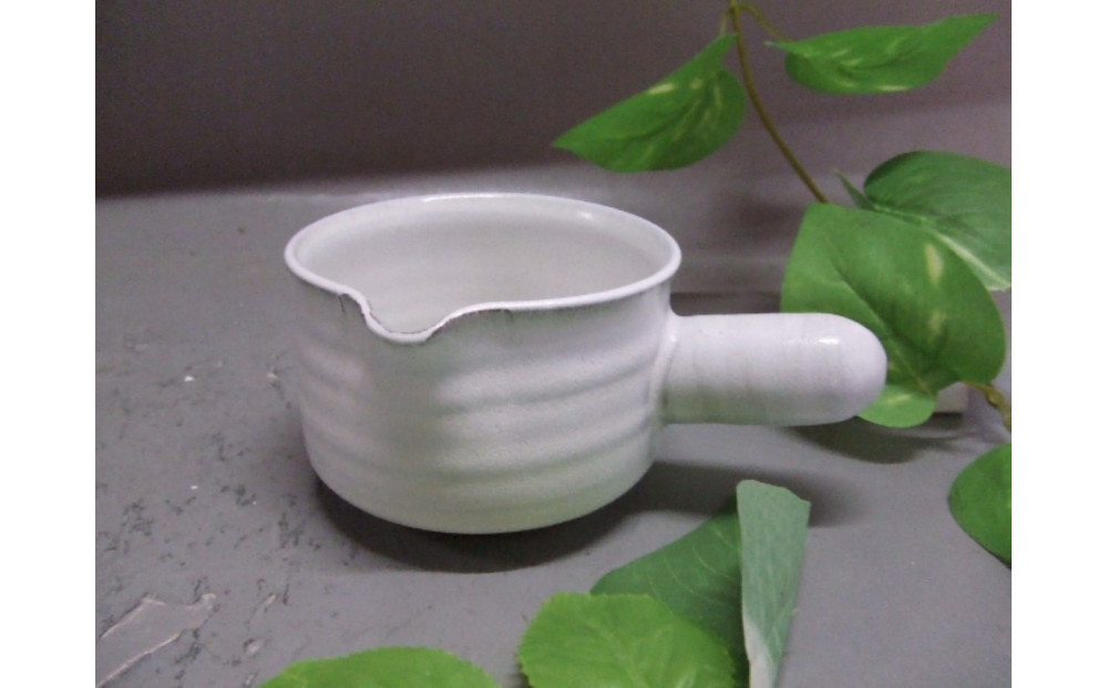 【信楽焼】白雲釉ドレッシングピッチャー 　　うつわ nwu-032　