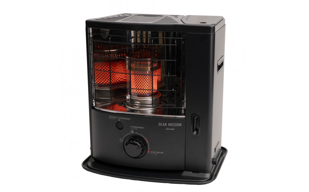 【GEAR&nbsp;MISSION】トヨトミ反射形石油ストーブ「RS-GE23(ブラック)」　6～8畳