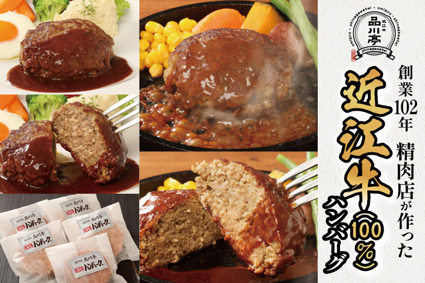 近江牛ハンバーグ詰合わせ 5個 品川亭