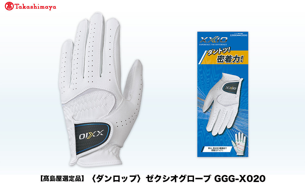 【高島屋選定品】ゼクシオグローブ&nbsp;GGG-X020&nbsp;ブラック24cm
