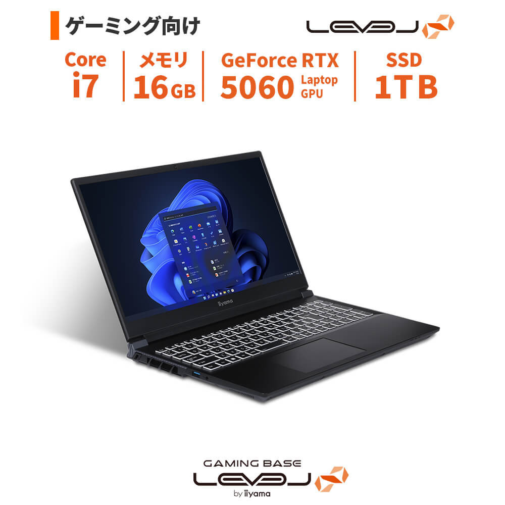 パソコン工房&nbsp;15型ゲーミングノートPC&nbsp;Core&nbsp;i7/5060/296