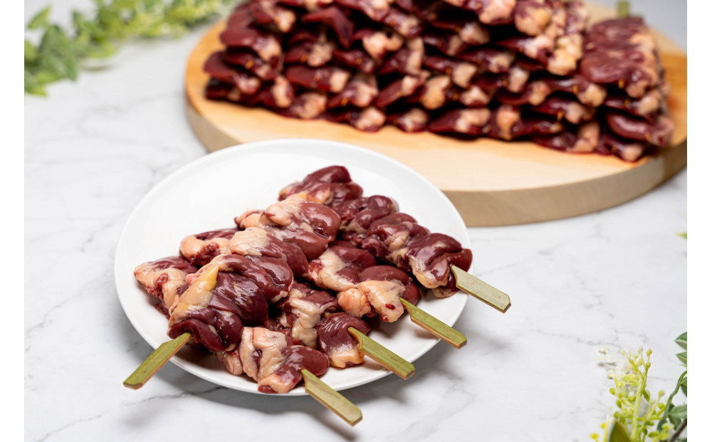 堺発！老舗の焼鳥工場が仕込んだハート串50本　計2ｋｇ