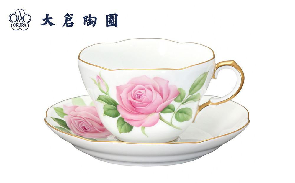 【手描き】プリンセスアイコカップ&ソーサー〈大倉陶園〉