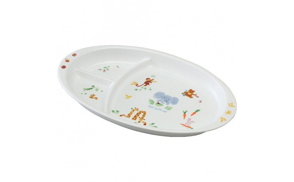 ナルミ みんなでたべよっ！ キッズプレート 28cm 40433-5554