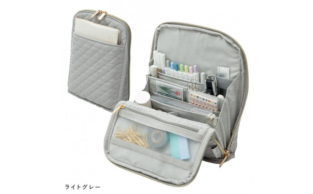 Y-Style 手帳が入るペンケース Mサイズ【ライトグレー】