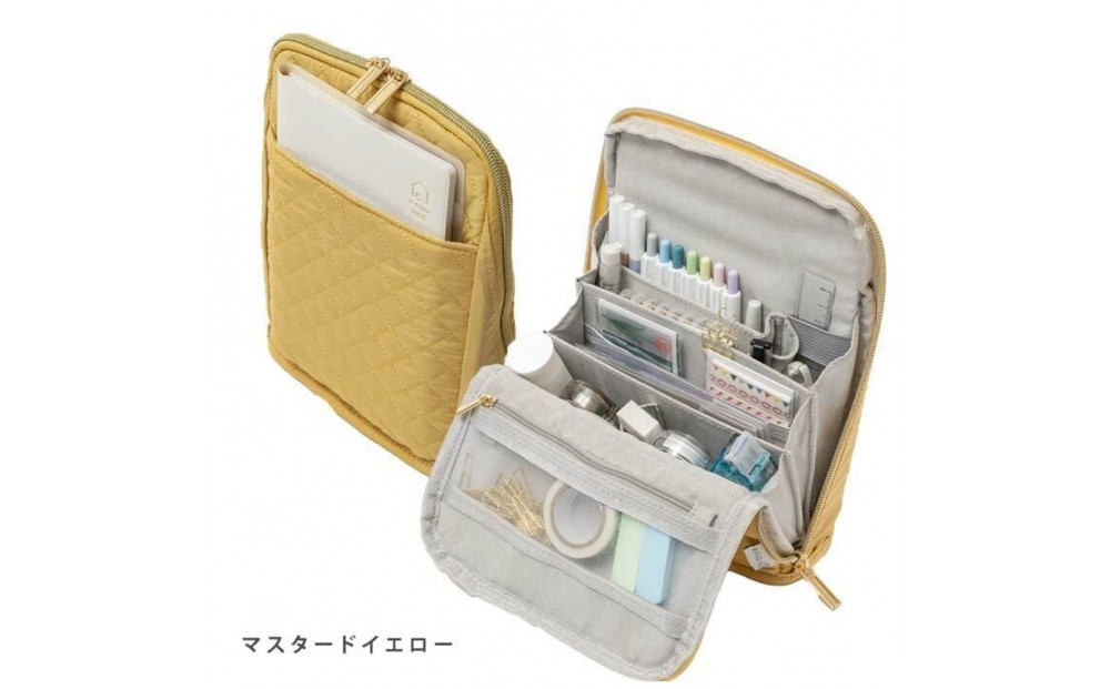 Y-Style 手帳が入るペンケース Mサイズ【マスタードイエロー】