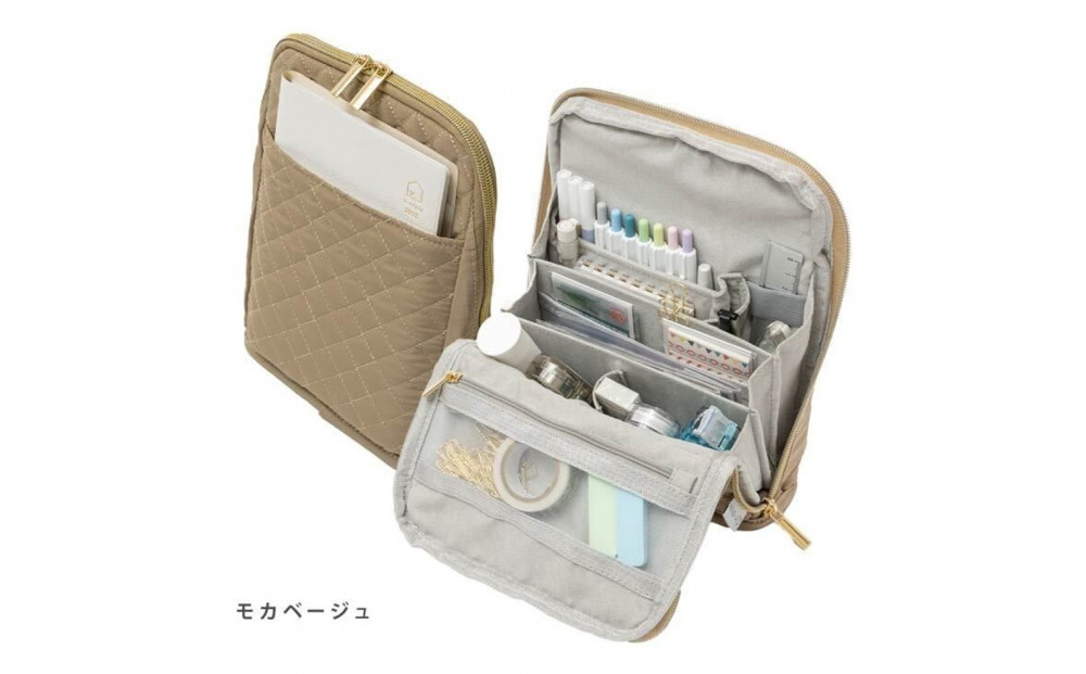 Y-Style 手帳が入るペンケース Mサイズ【モカベージュ】