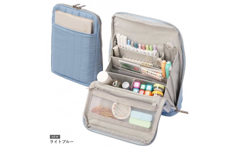 Y-Style 手帳が入るペンケース Mサイズ【ライトブルー】