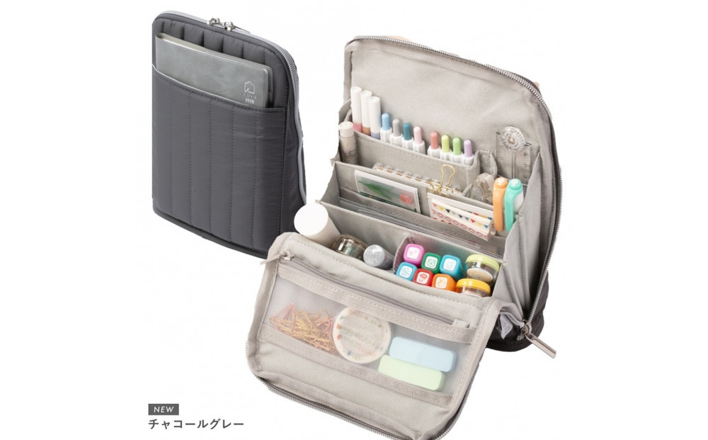 Y-Style 手帳が入るペンケース Mサイズ【チャコールグレー】