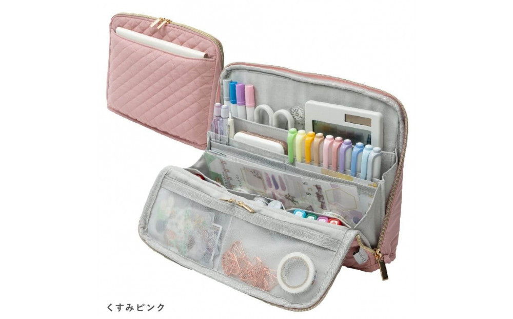 Y-Style 手帳が入るペンケース Lサイズ【くすみピンク】