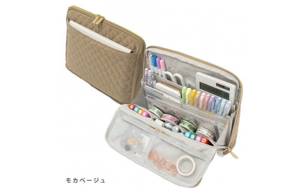 Y-Style 手帳が入るペンケース Lサイズ【モカベージュ】