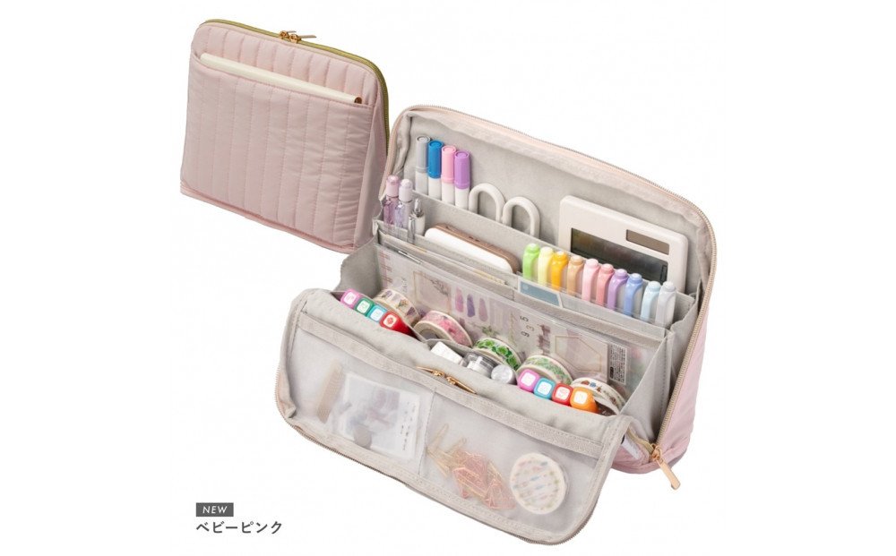 Y-Style 手帳が入るペンケース Lサイズ【ベビーピンク】