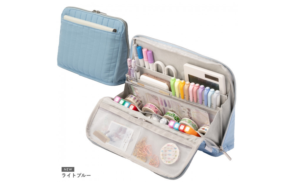 Y-Style 手帳が入るペンケース Lサイズ【ライトブルー】