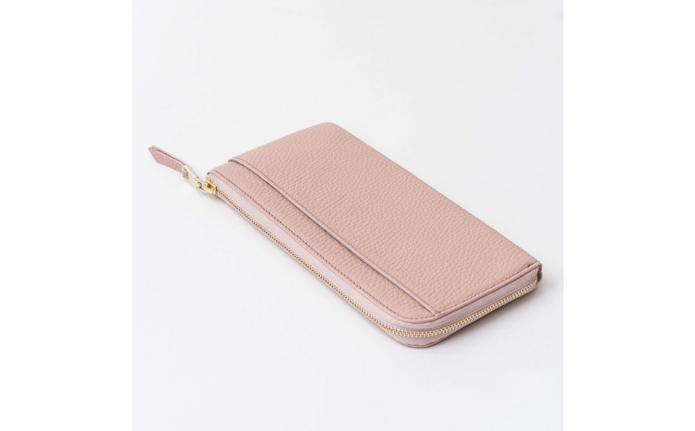 Y-STYLE&nbsp;魔法の収納&nbsp;薄型ロングウォレット【グレイッシュピンク】