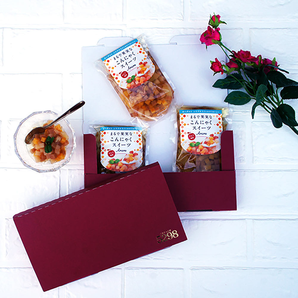 まるで果実なこんにゃくスイーツARARE赤箱