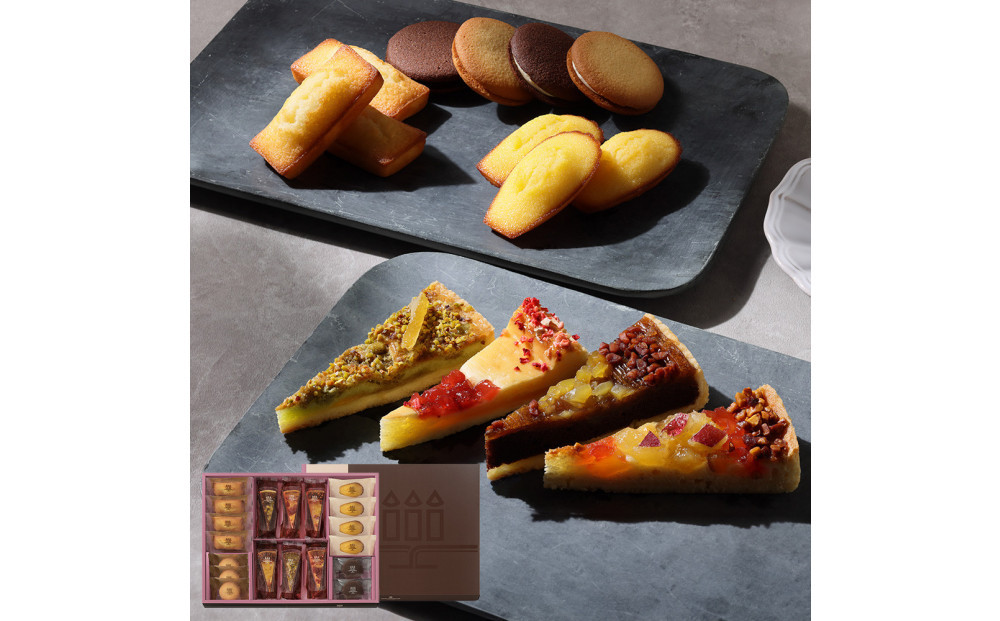 【アンリ・シャルパンティエ】タルト・フリュイ・アソートM(秋冬)　HTA-40AWN2　［ 西宮市 有名フィナンシェ店 パティシエこだわり フィナンシェ 人気フィナンシェ スイーツ お菓子 焼き菓子 ギフト プレゼント おすすめフィナンシェ お取り寄せ 通販 送料無料 ふるさと納税 洋菓子 ］