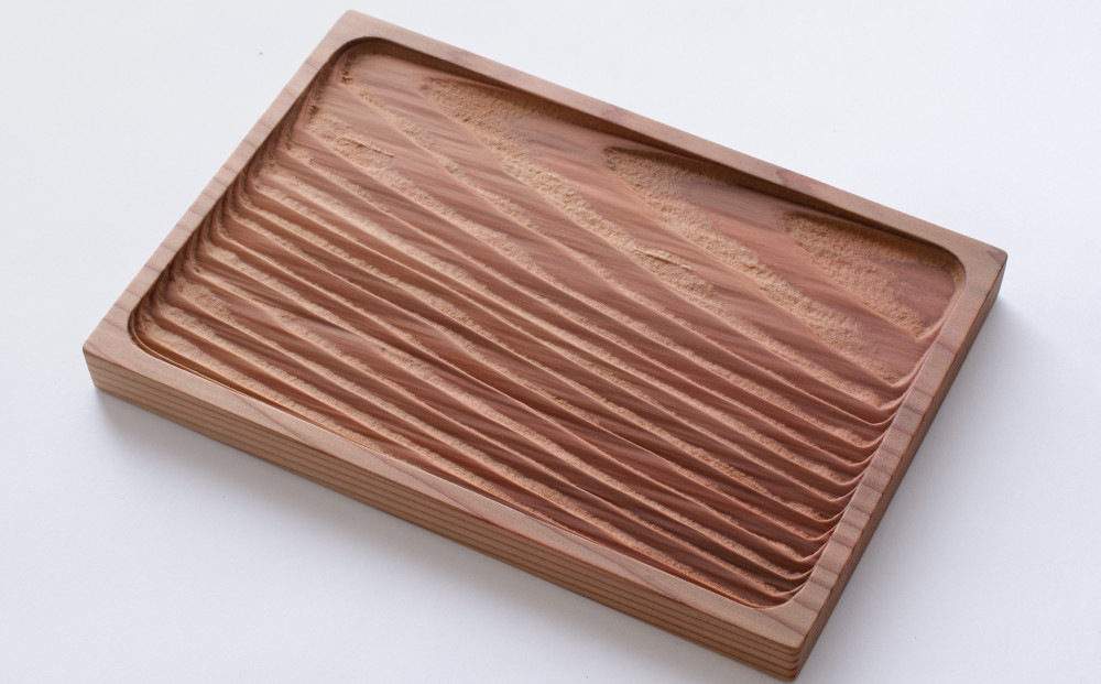 Ten＆O　広島杉　育てるトレイ　「瀬戸の波」　Lサイズ