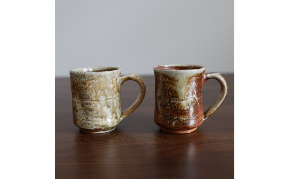 【信楽焼&nbsp;土の子窯皆川陶房】マグ&nbsp;穴窯焼成