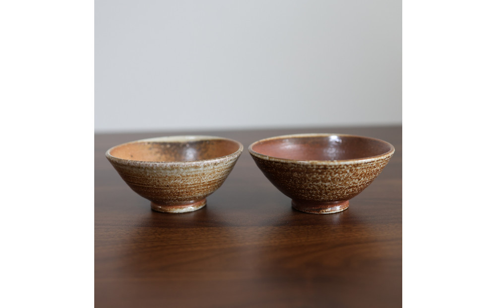 【信楽焼&nbsp;土の子窯皆川陶房】飯碗&nbsp;穴窯焼成