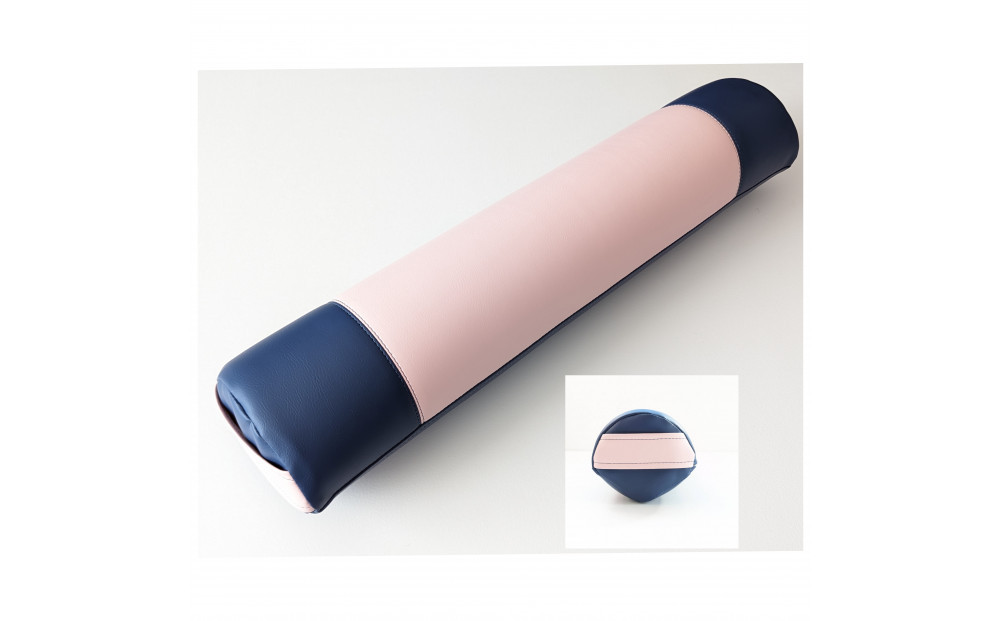 【特許・意匠取得／日本製】寝返りが整体になる《願えりまくらＬ(ロング)》ピンクネイビー