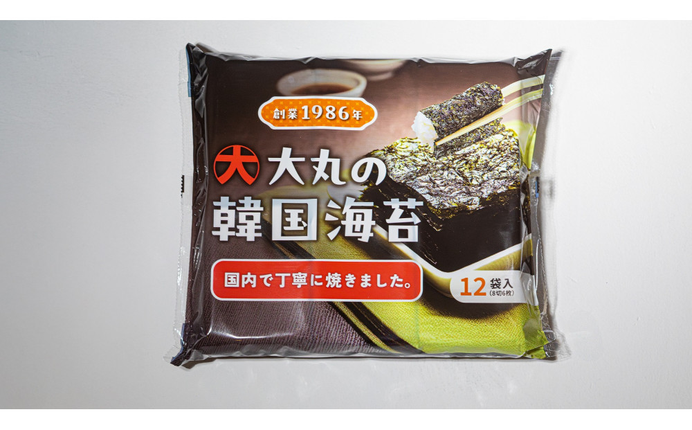 大丸の韓国海苔　12パック×６個