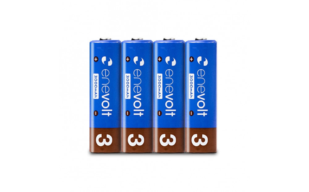 【enevolt】&nbsp;充電池&nbsp;3000mAh&nbsp;単3&nbsp;エネボルト&nbsp;8本セット&nbsp;【1年間保証】