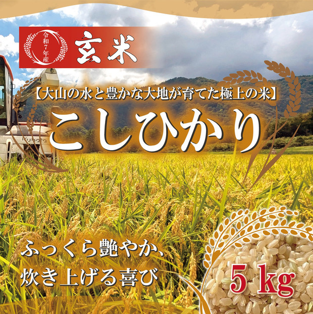 1108.令和7年産　こしひかり玄米　5kg