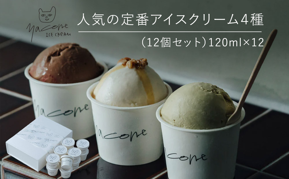 人気の定番アイスクリーム４種（12個セット）