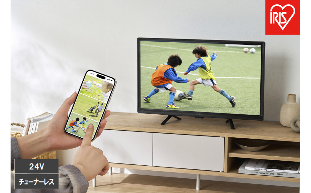 チューナーレスTV 24V型 LTL-24WG-F1 ブラック
