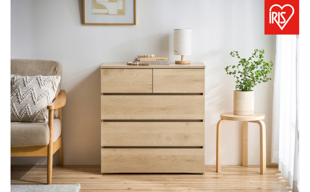 組立簡単ウッドチェスト&nbsp;KKWCｰ790&nbsp;ナチュラル