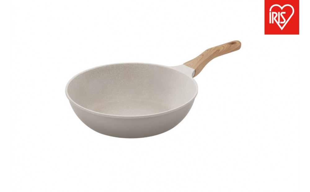 ナチュかるフライパン炒め鍋２８cm　ＩＨ・ガス火対応&nbsp;NTL-W28MO&nbsp;グレイッシュモカ