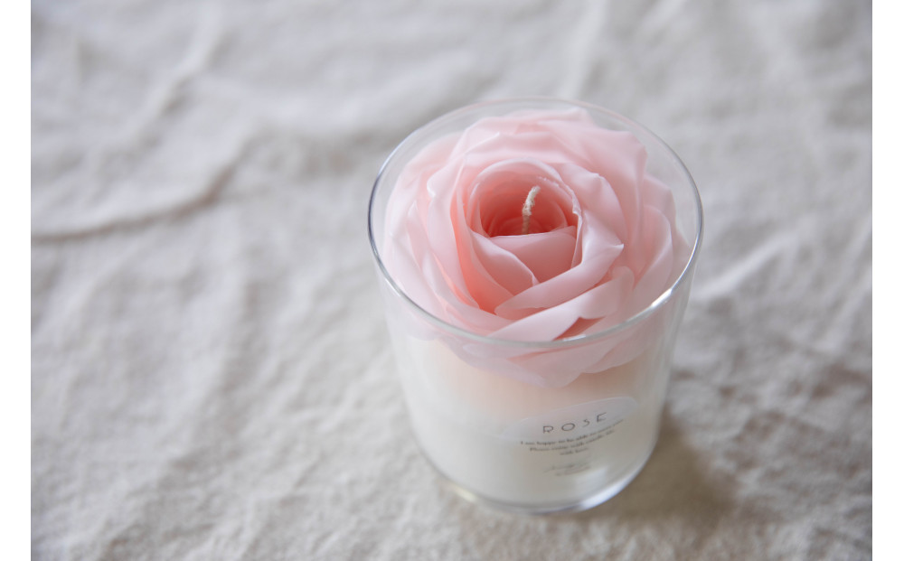 リアルなお花のキャンドル　『ROSE』(無香料)