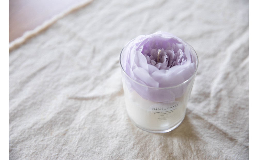 リアルなお花のキャンドル　『芍薬』(芍薬の香り)
