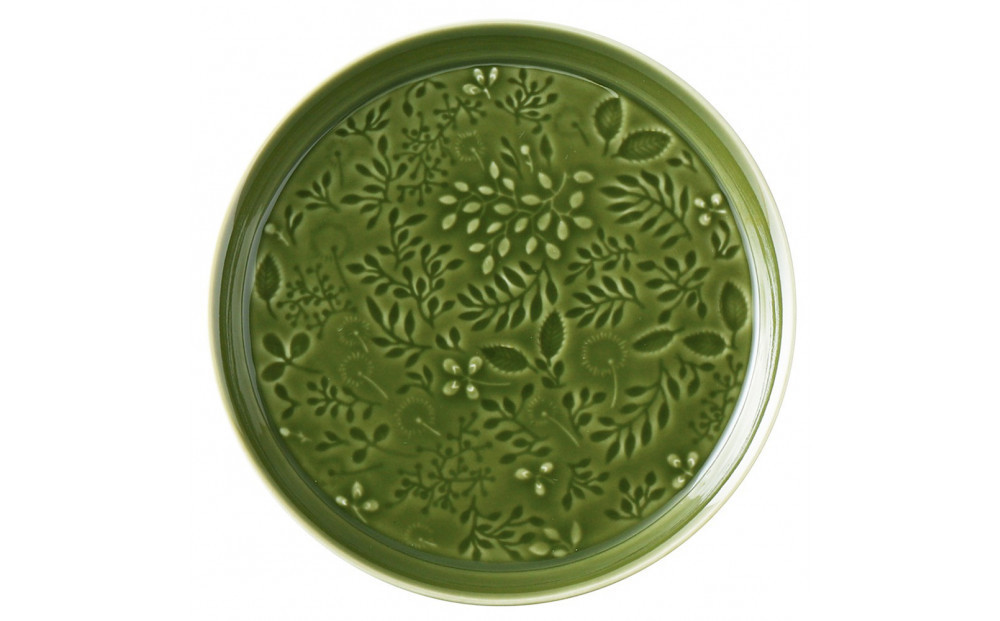 ナルミ アンナエミリア プレート(フォレストグリーン) 19cm 41790-5949