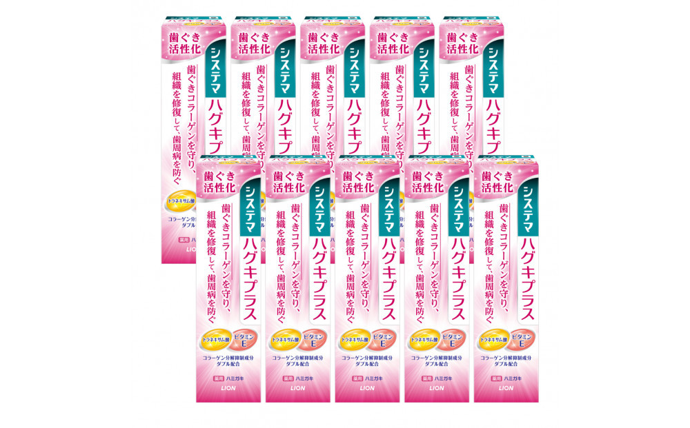 システマハグキプラスハミガキ90g×10本セット【歯磨き粉 ハミガキ デンタルケア システマ ハグキ 歯茎 プラス】