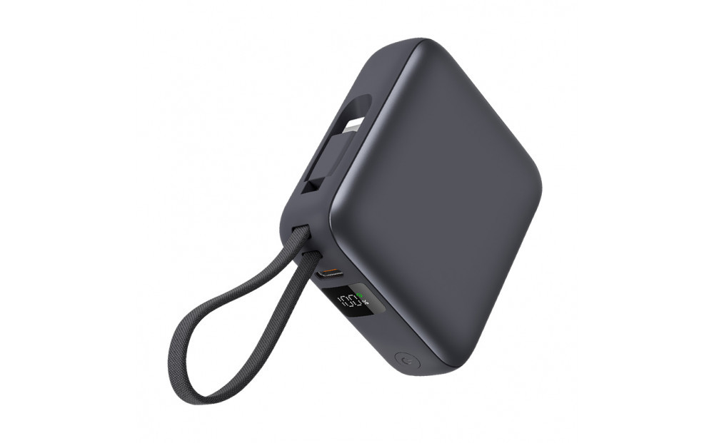 【2025年モデル】モバイルバッテリー&nbsp;12000mAh&nbsp;46.2Wh&nbsp;＜グレー＞大容量&nbsp;3台同時充電&nbsp;２本ケーブル内蔵&nbsp;PD22.5W&nbsp;急速充電&nbsp;QC3.0&nbsp;携帯充電器&nbsp;防災電源&nbsp;iPhone16充電&nbsp;USB-A&nbsp;/&nbsp;Type-C&nbsp;/&nbsp;iPhone&nbsp;出力&nbsp;Type-C入力&nbsp;高品質&nbsp;コンパクト&nbsp;防災グッズ&nbsp;PSE認証&nbsp;【PL保険加入済み製品・安心】