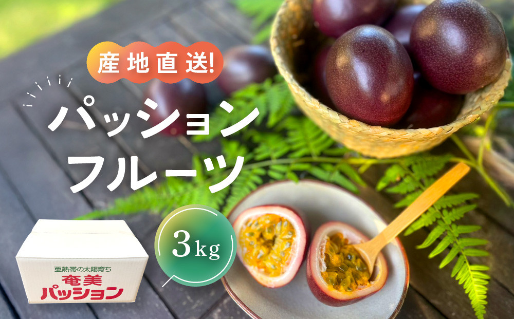 【先行予約】家庭用パッションフルーツ3kg&nbsp;|先行予約&nbsp;2026年&nbsp;果物&nbsp;フルーツ&nbsp;くだもの&nbsp;パッションフルーツ&nbsp;南国&nbsp;産地直送&nbsp;甘み&nbsp;奄美&nbsp;鹿児島&nbsp;瀬戸内町