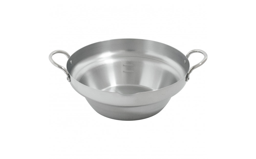 ステンレス段付き揚げ鍋24cm