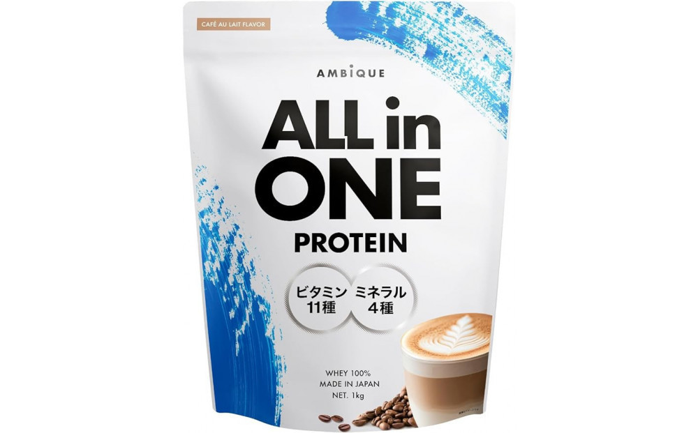 【カフェオレ風味】AMBiQUE&nbsp;オールインワンプロテイン&nbsp;（1kg×6袋）
