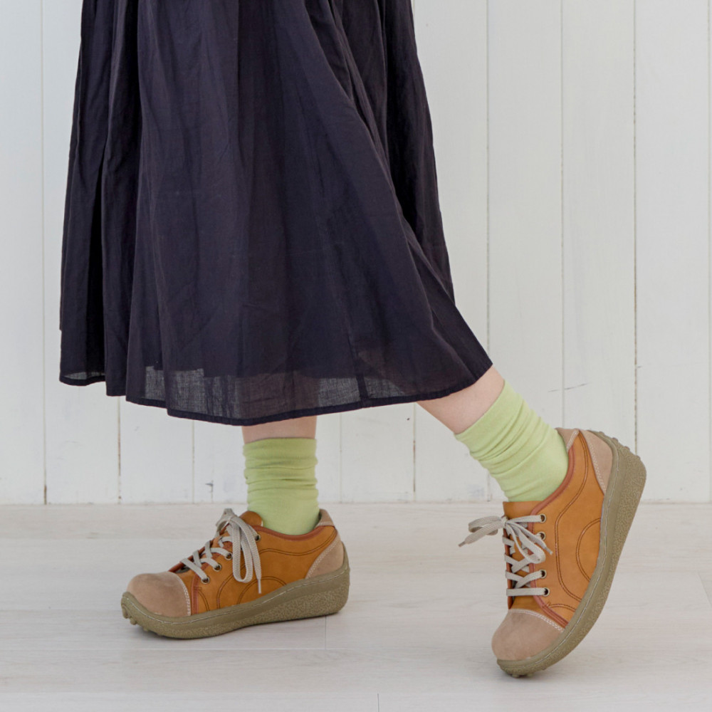 ポルカ｜キャメル&nbsp;&nbsp;XL【39】(25.0cm)&nbsp;レディース&nbsp;スニーカー&nbsp;幅広&nbsp;甲高&nbsp;外反母趾&nbsp;ゆったり&nbsp;3E&nbsp;大人気&nbsp;厚底&nbsp;靴