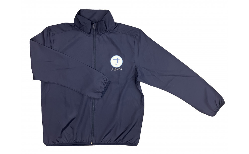 ナカペイウィンドブレーカー【Lサイズ　ネイビー】