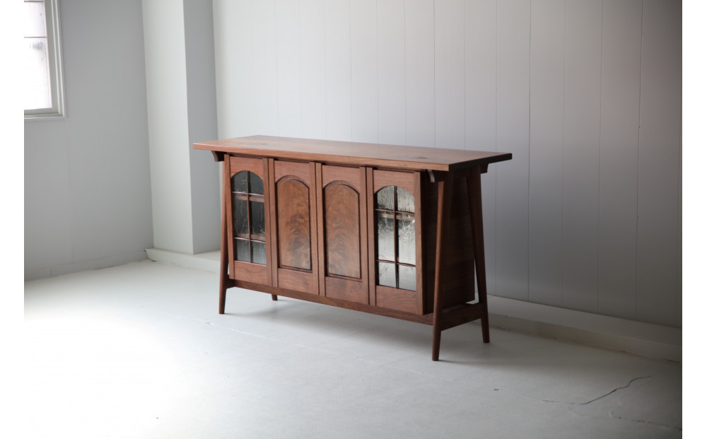 サイドボード ウォールナット 北海道  MOOTH インテリア 手作り 家具職人 ローボード リビングボード 家具 家具 家具 家具 家具 家具