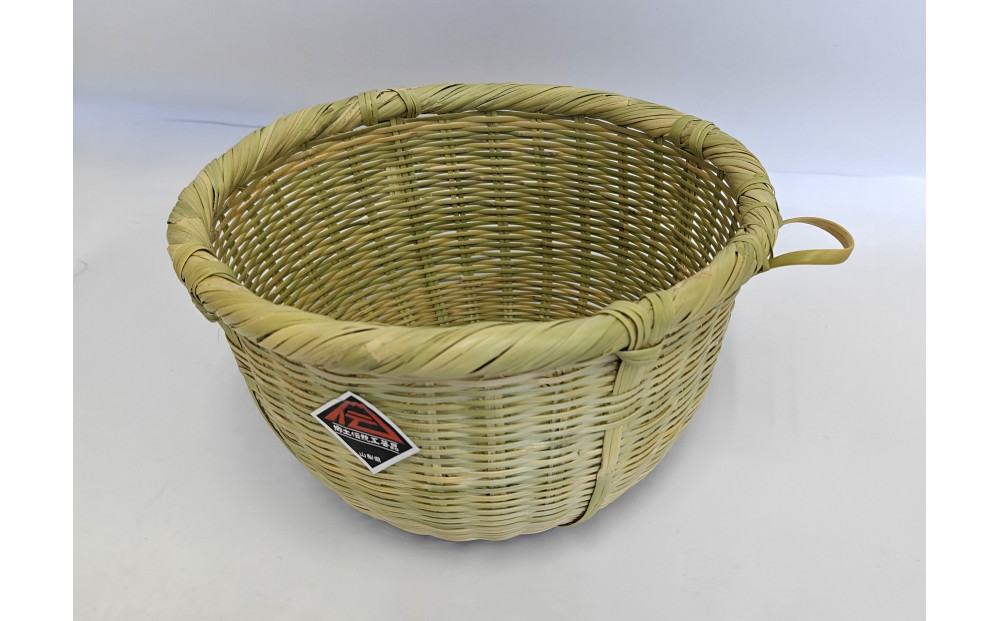 【品切れ中】ぶら下げ耳付き！「米研ぎザル&nbsp;小(3合用)」富士北麓”勝山”スズ竹細工&nbsp;山梨県認定郷土伝統工芸品