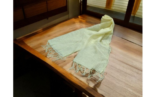 G078VC02　ダリア染めストール＜&nbsp;イエロー&nbsp;＞